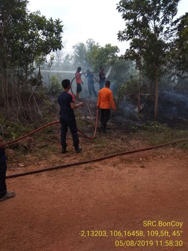 KEBAKARAN HUTAN DAN LAHAN (KARHUTLA) KEMBALI TERJADI DI KOTA PANGKALPINANG