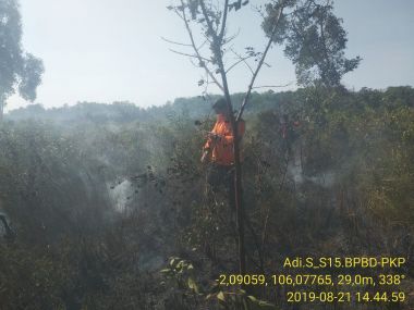 KEBAKARAN HUTAN DAN LAHAN DI JALAN KULAN KELURAHAN TUA TUNU INDAH