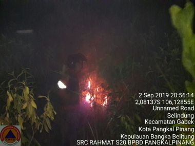 KEBAKARAN HUTAN DAN LAHAN DI JALAN LINGKAR TIMUR KELURAHAN SELINDUNG